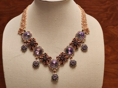Duchess - Baroque Style Bead and Crystal Necklace - image2